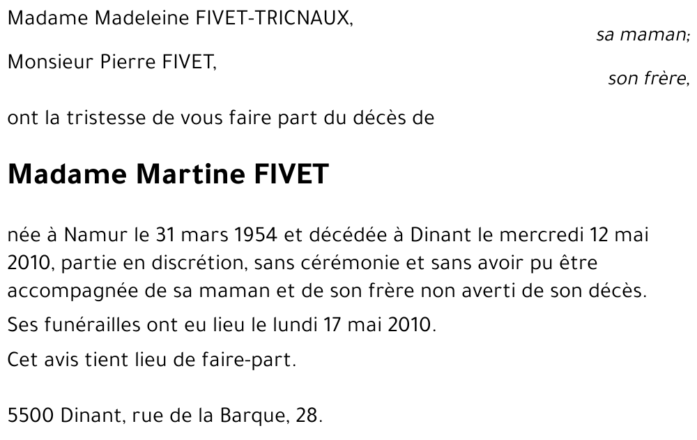 Martine FIVET
