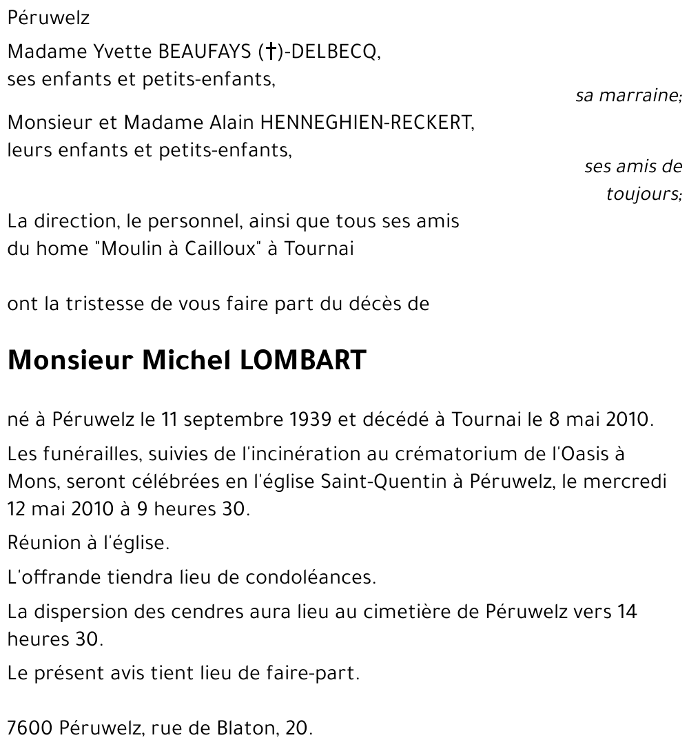 Michel LOMBART