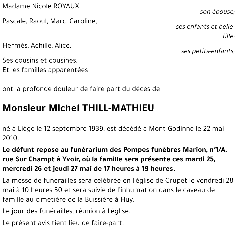 Michel THILL-MATHIEU