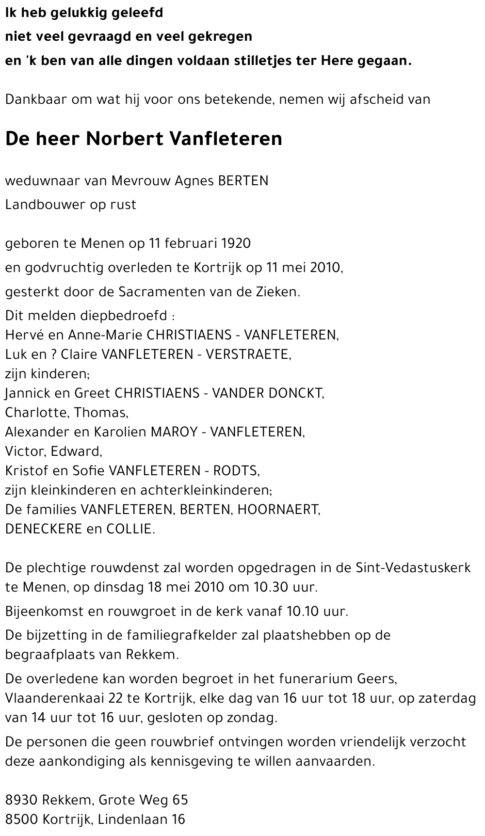 Norbert Vanfleteren