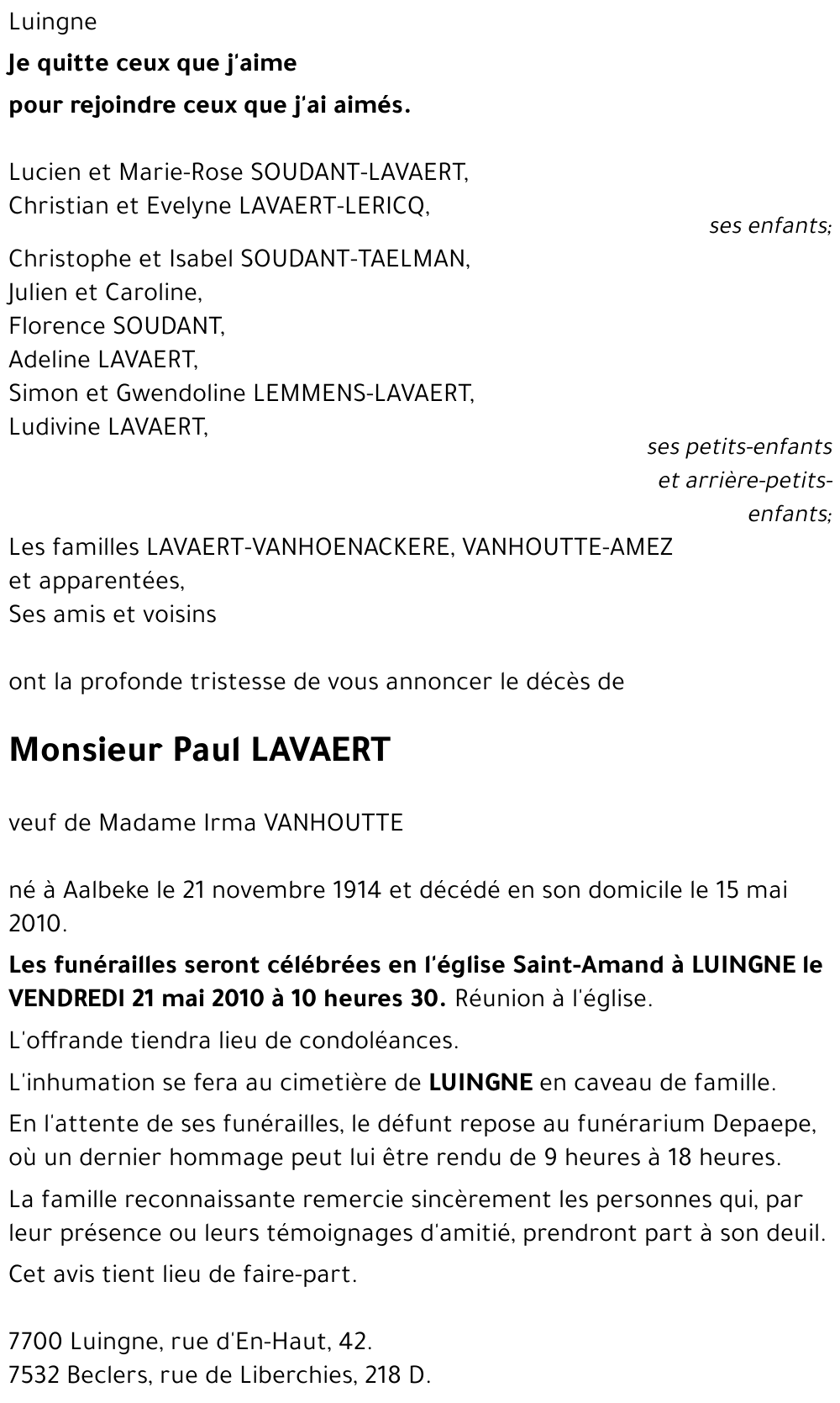 Paul LAVAERT