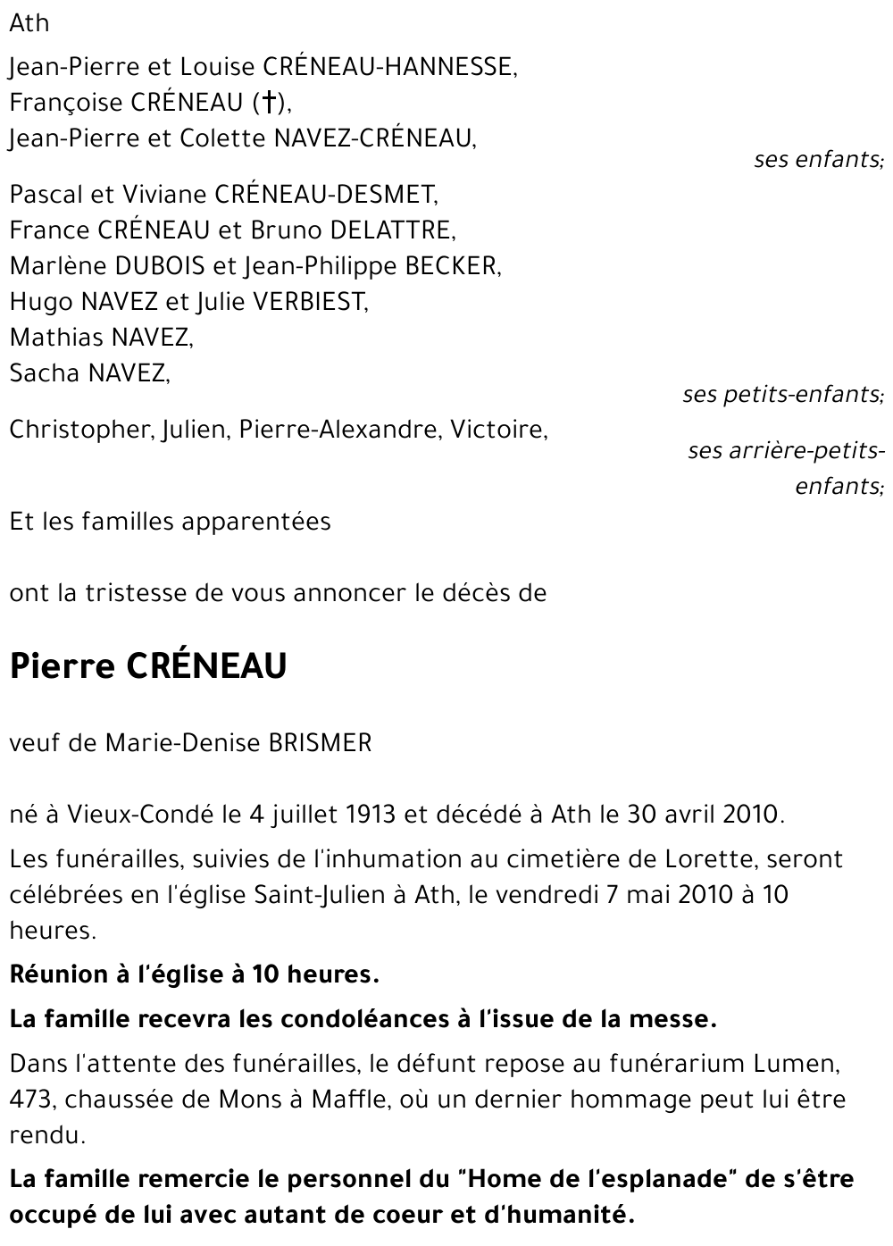 Pierre CRENEAU
