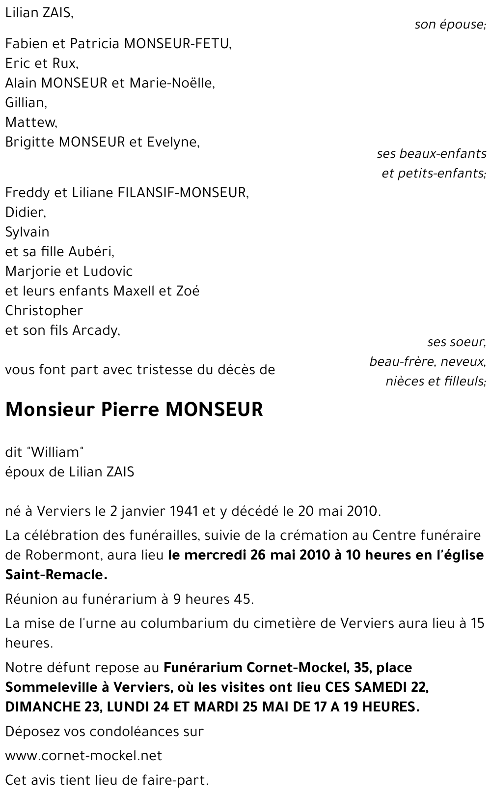 Pierre MONSEUR