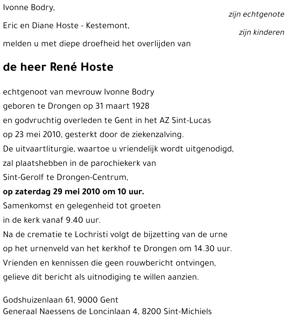 René Hoste
