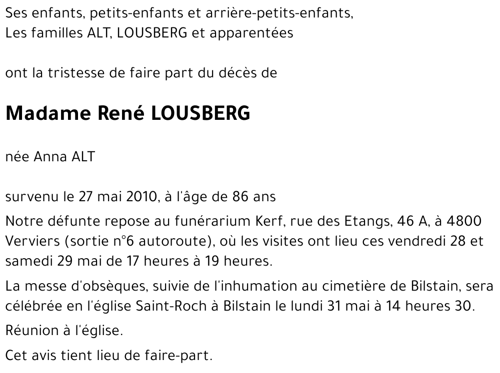 René LOUSBERG