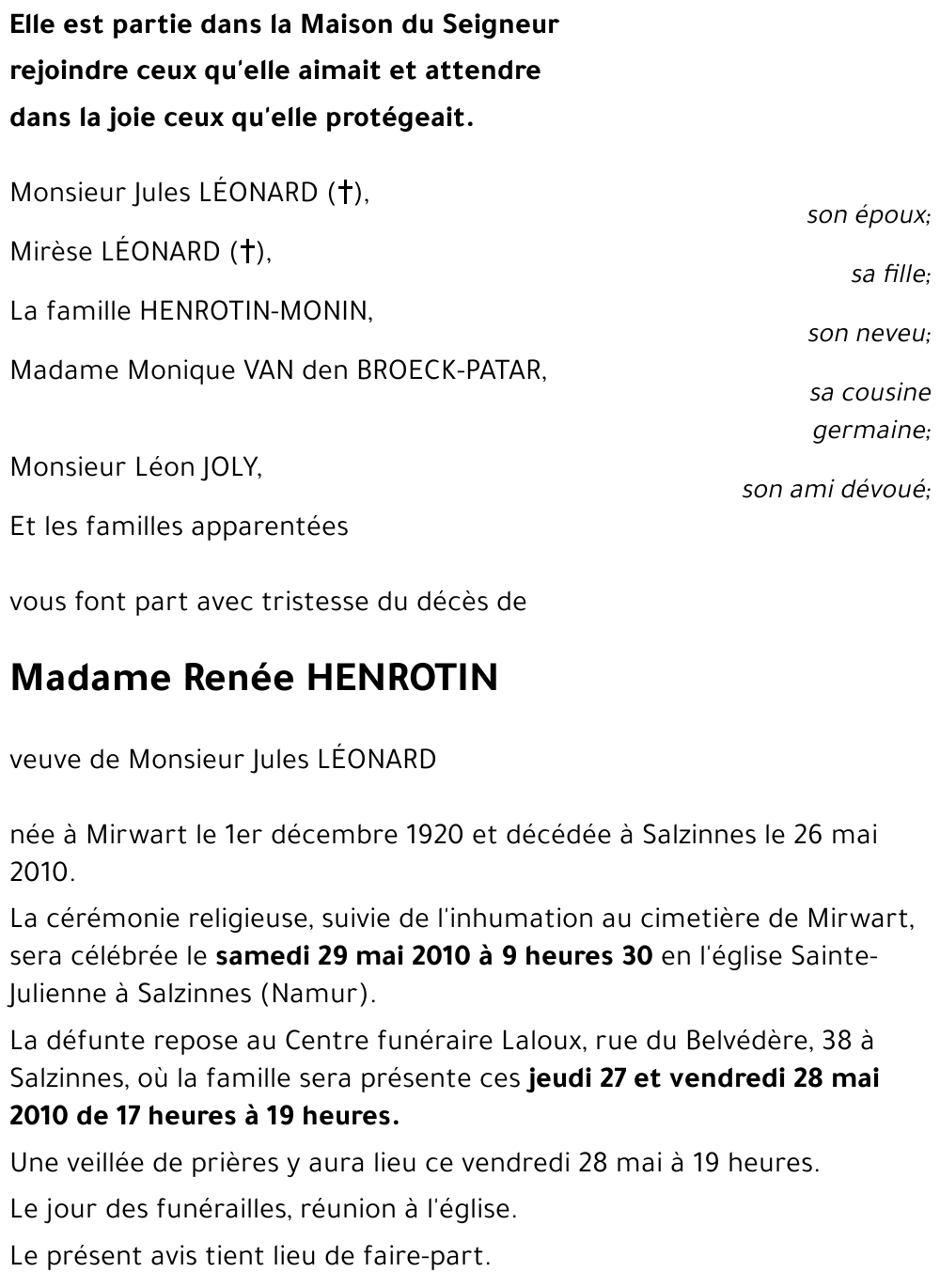 Renée HENROTIN