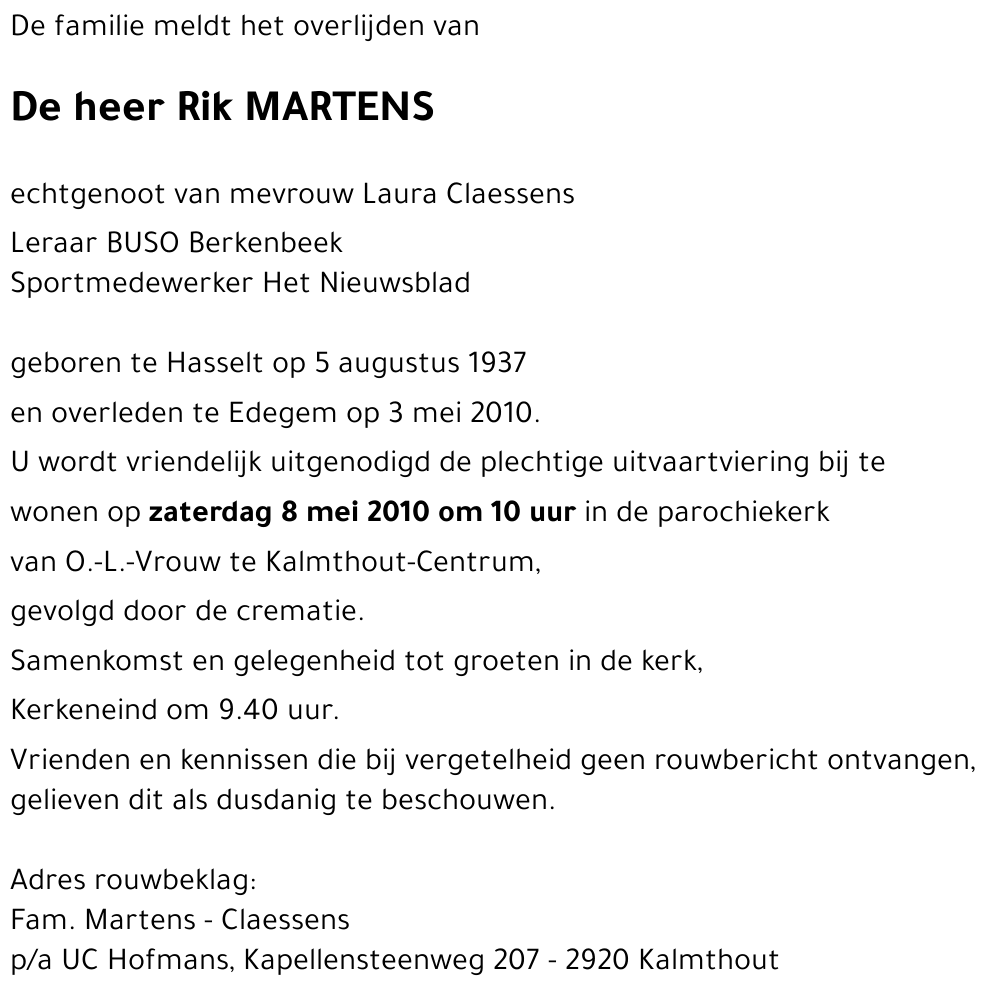 Rik MARTENS