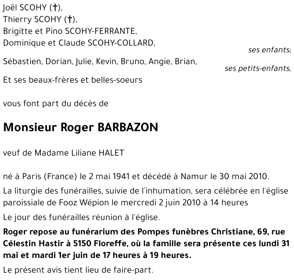 Roger BARBAZON