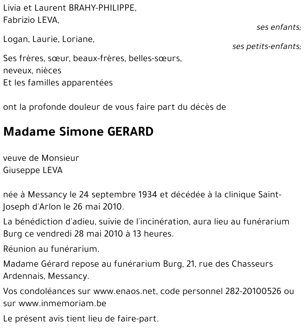 Simone GERARD