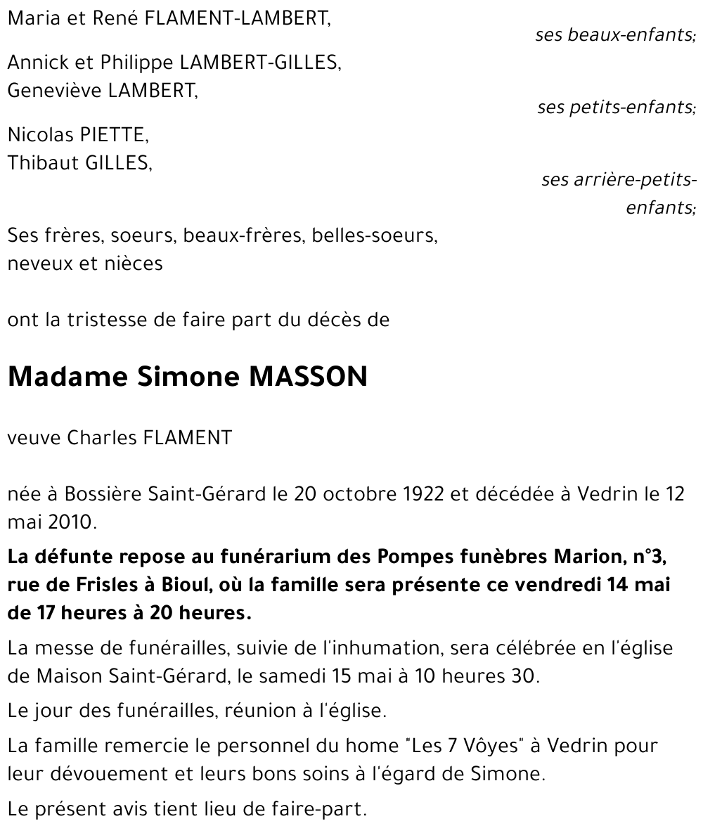 Simone MASSON