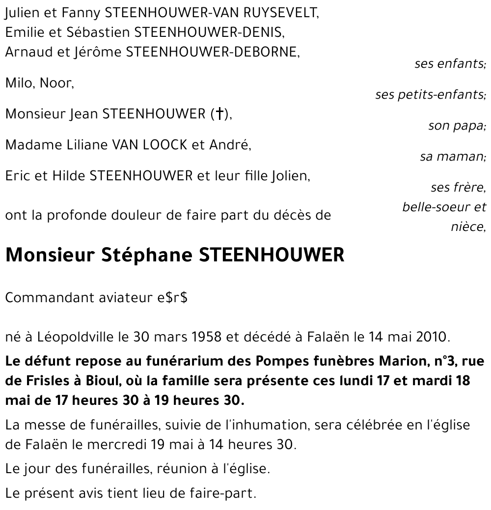 Stéphane STEENHOUWER