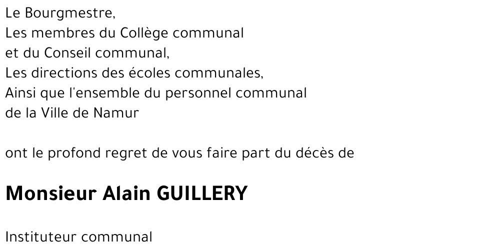 Alain GUILLERY