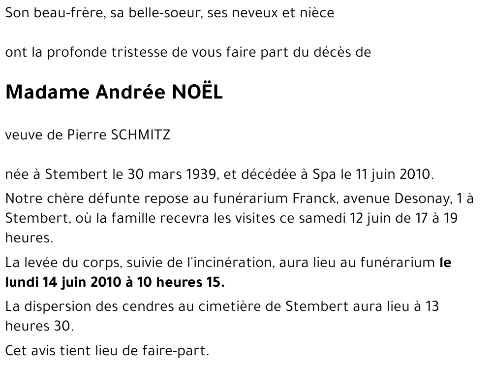 Andrée NOEL