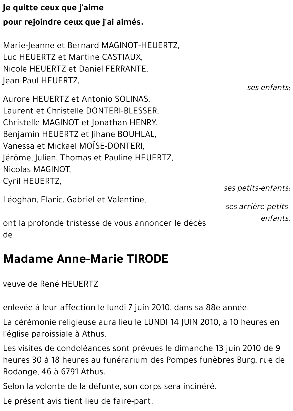 Anne-Marie TIRODE