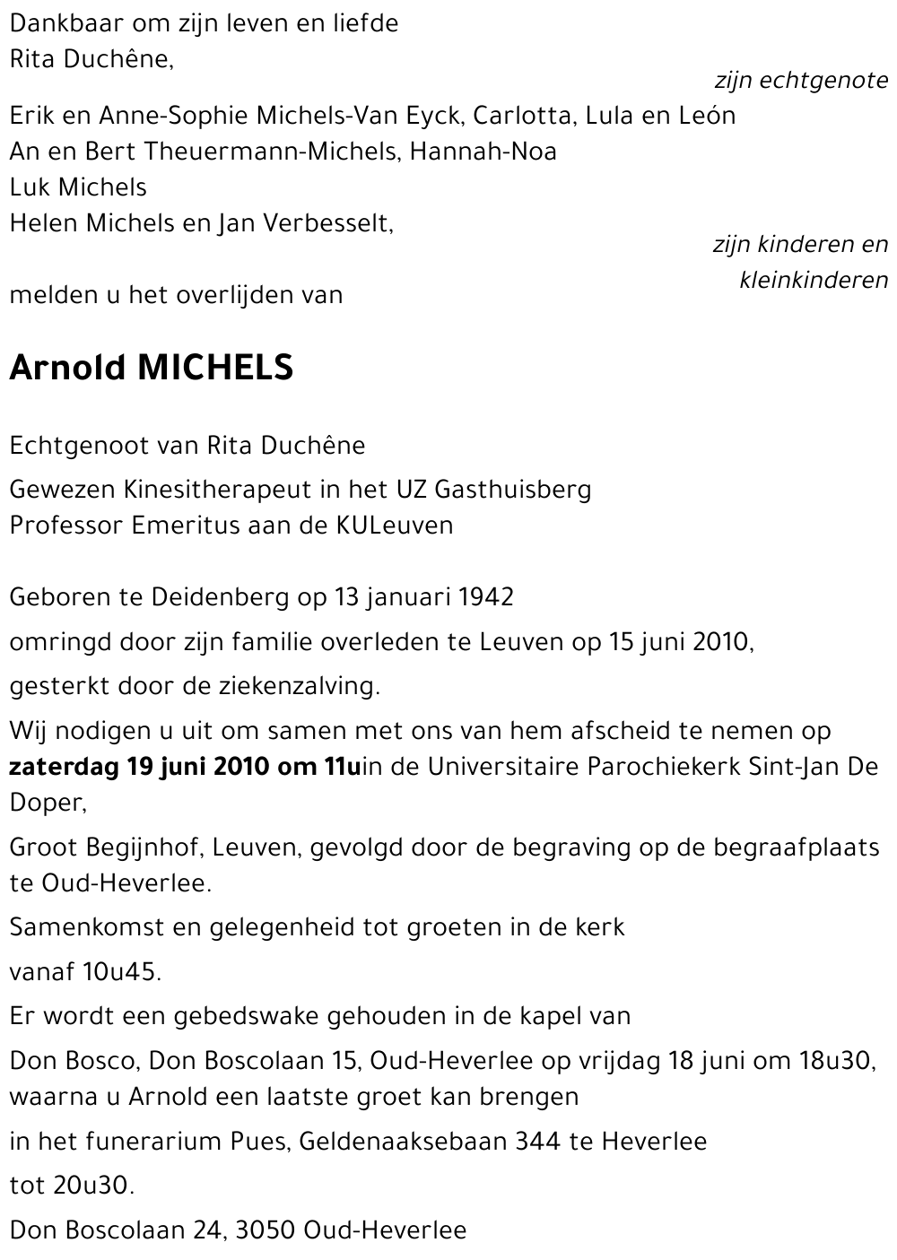 Arnold MICHELS