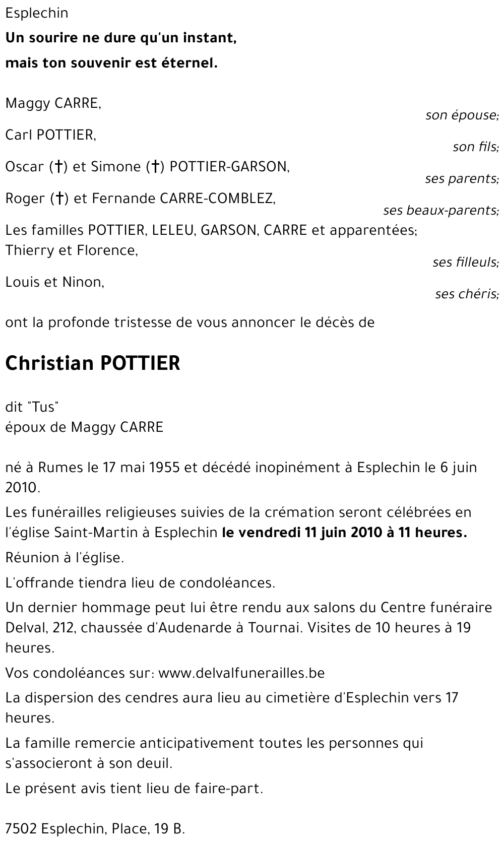 Christian POTTIER