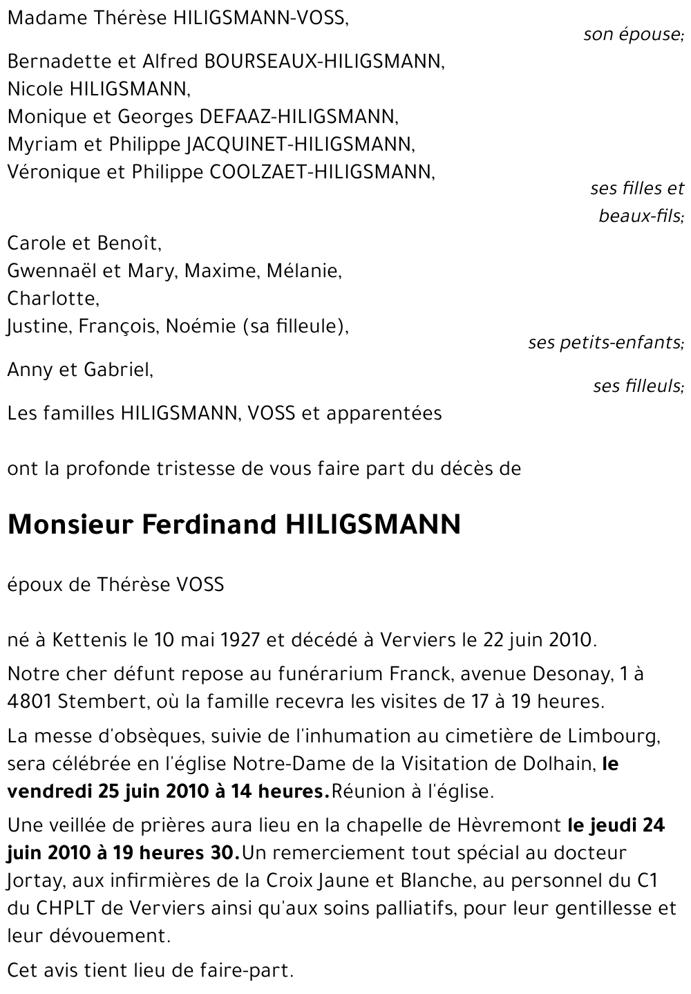 Ferdinand HILIGSMANN