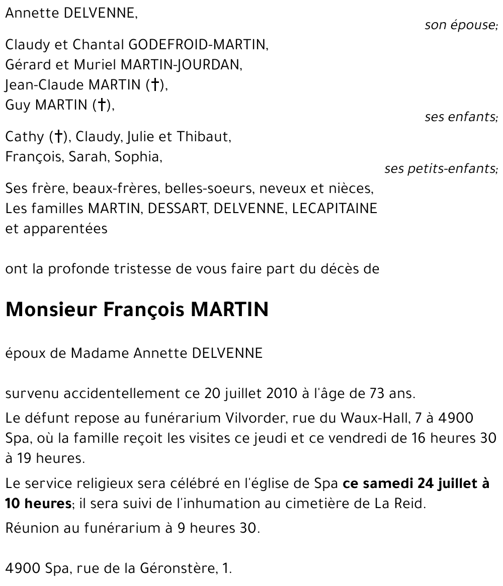 Francois MARTIN