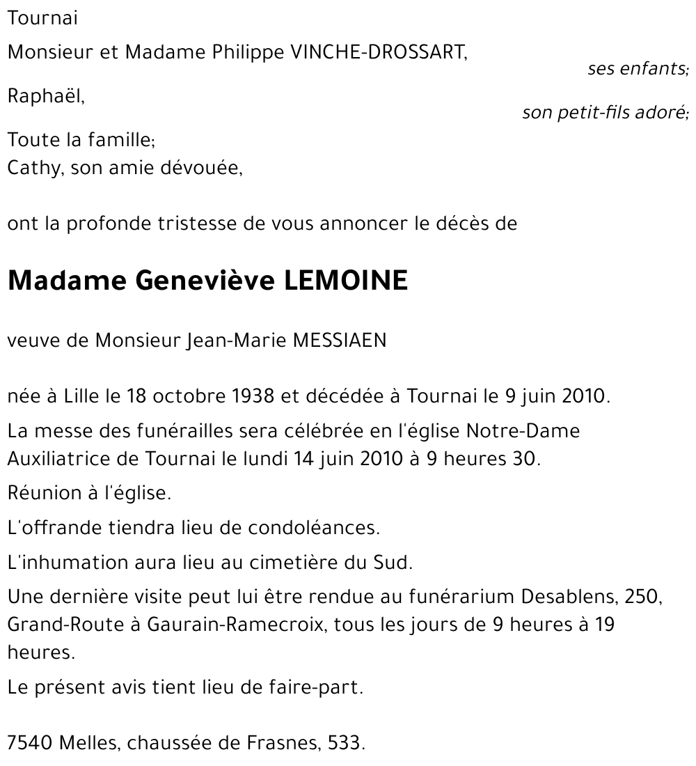 Geneviève LEMOINE