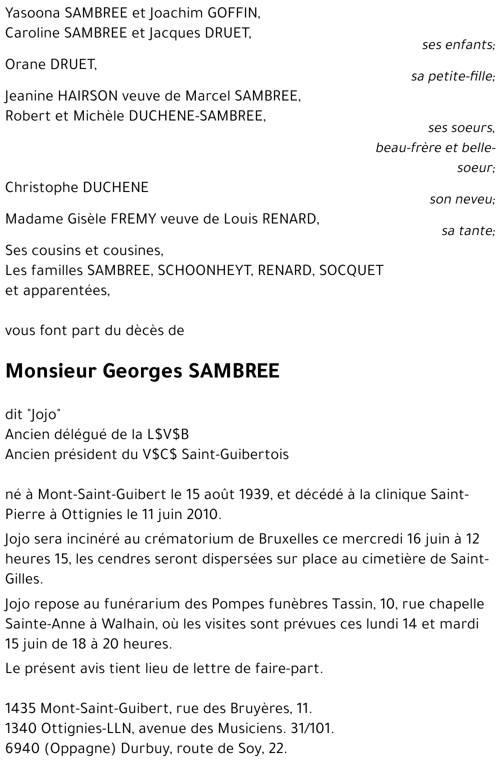 Georges SAMBREE