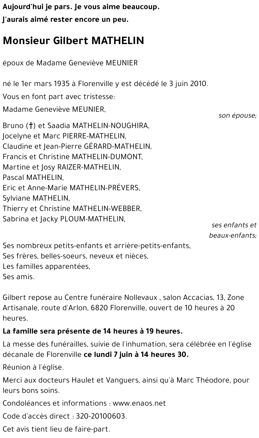 Gilbert MATHELIN