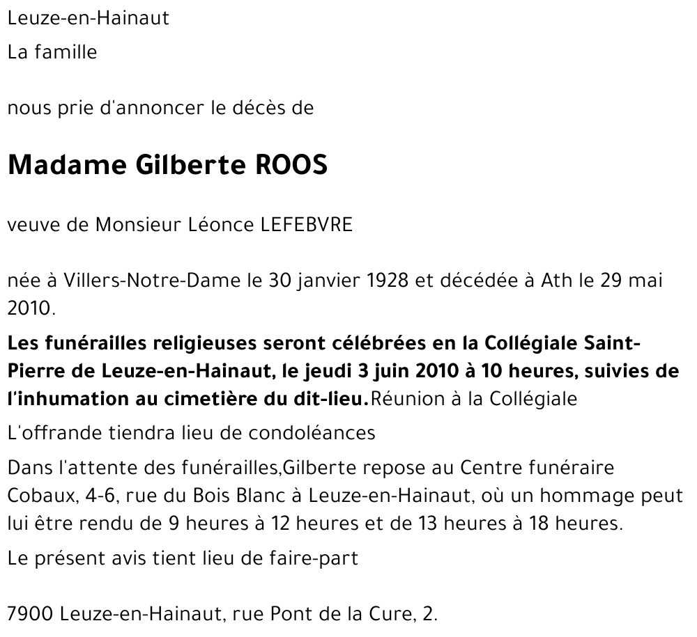 Gilberte Roos
