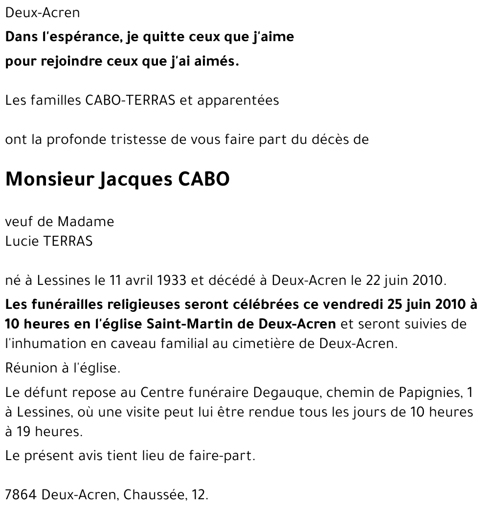 Jacques CABO