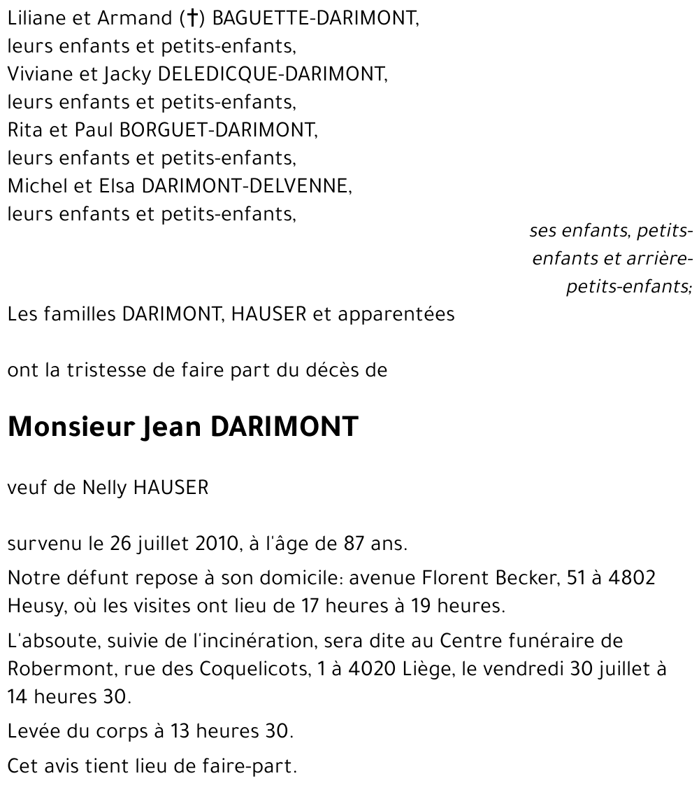 Jean DARIMONT