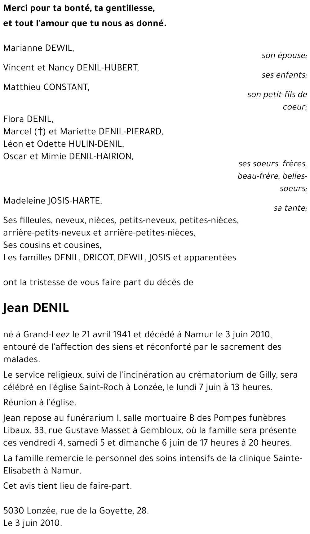 Jean DENIL