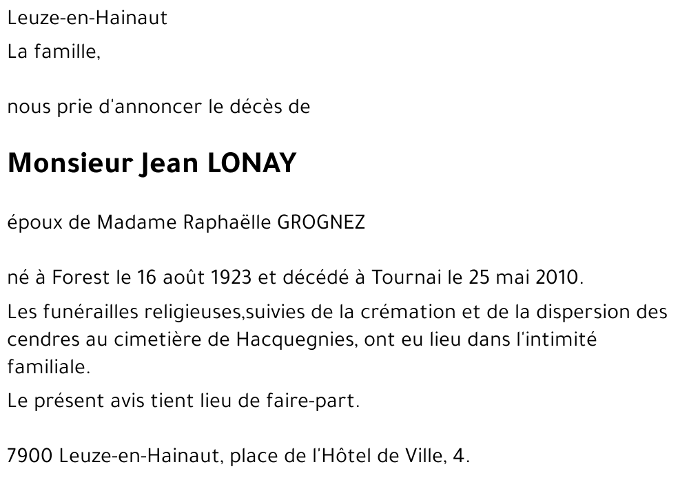 Jean Lonay