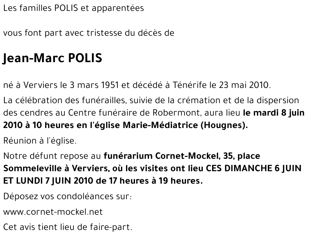 Jean-Marc POLIS