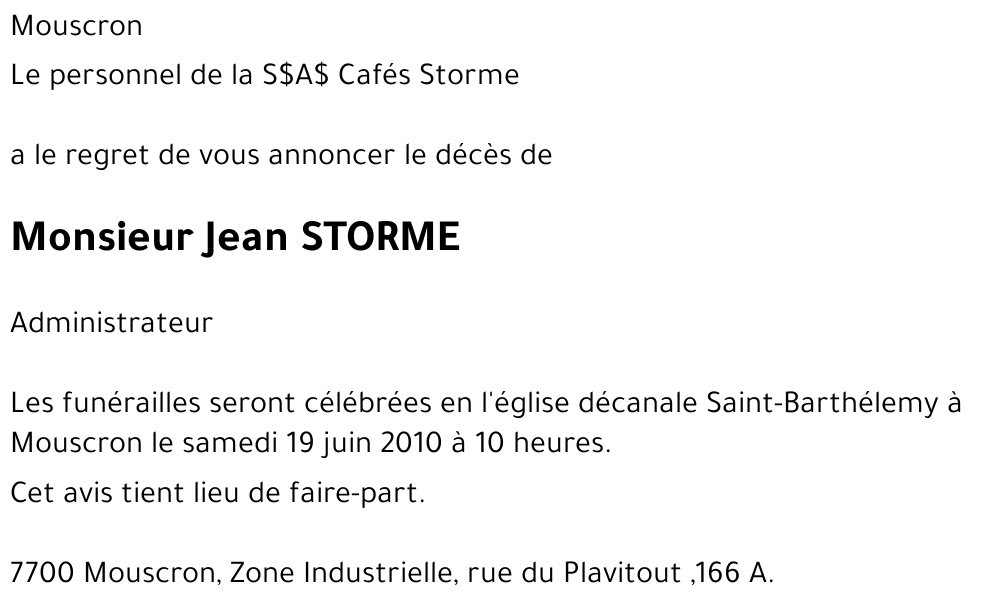 Jean STORME