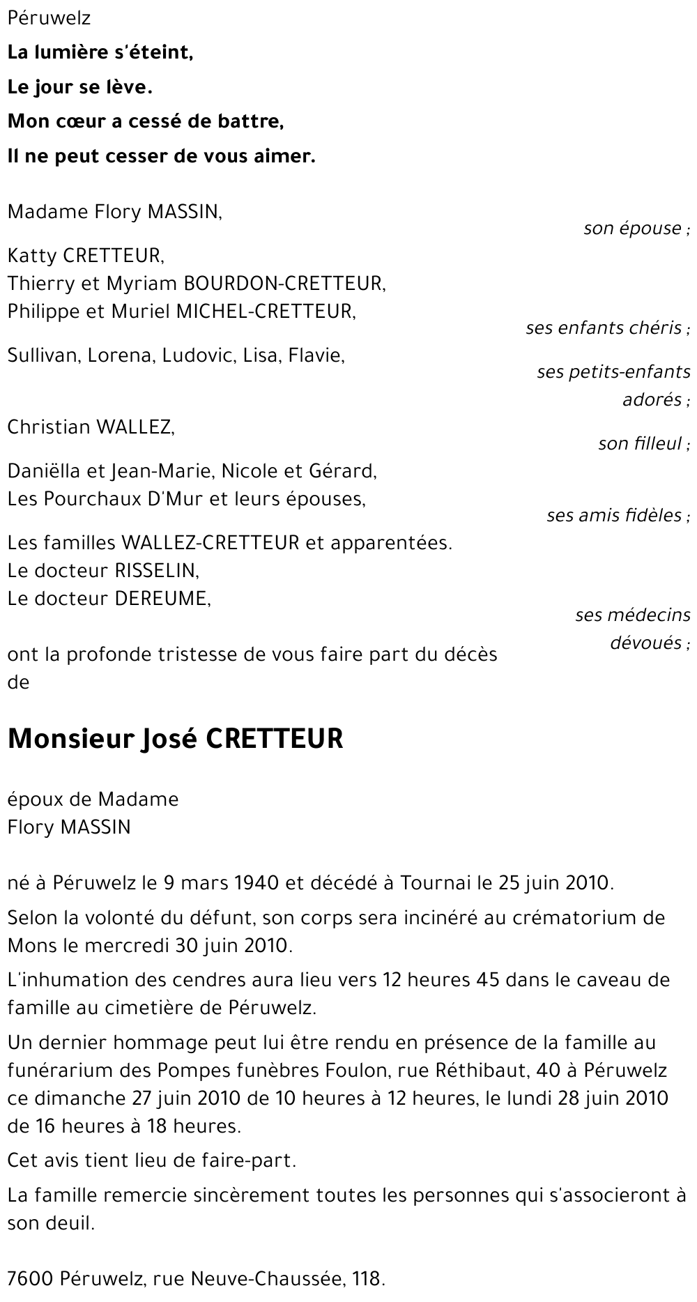 José CRETTEUR