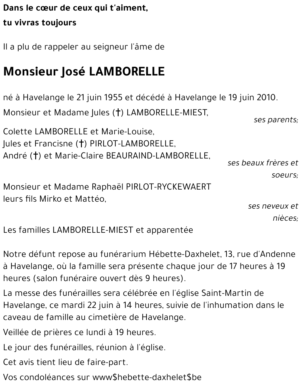 José LAMBORELLE