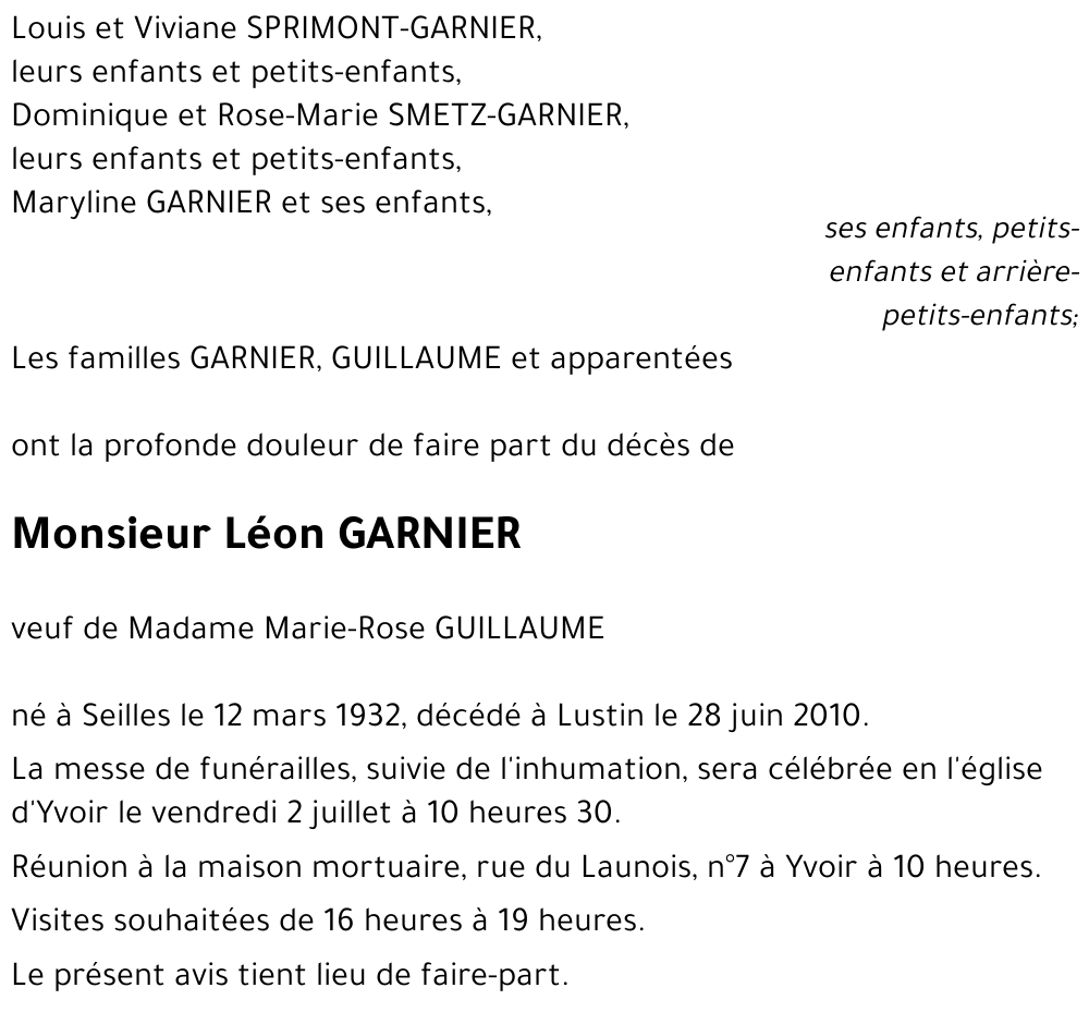 Léon GARNIER