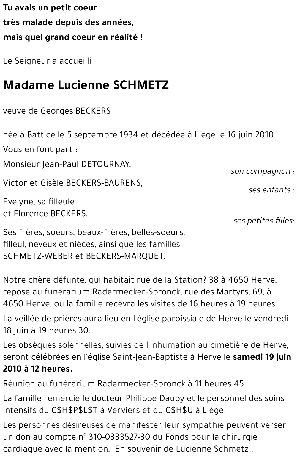 Lucienne BECKERS-SCHMETZ