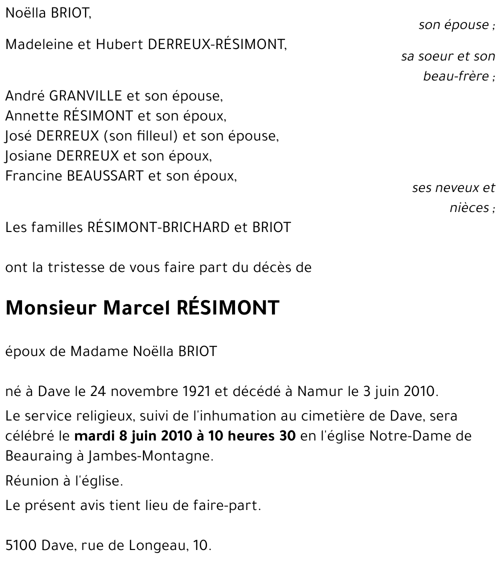 Marcel RÉSIMONT