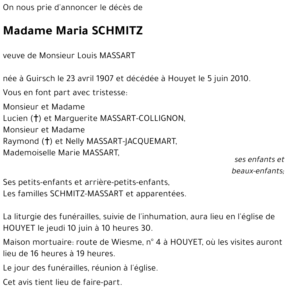 Maria SCHMITZ