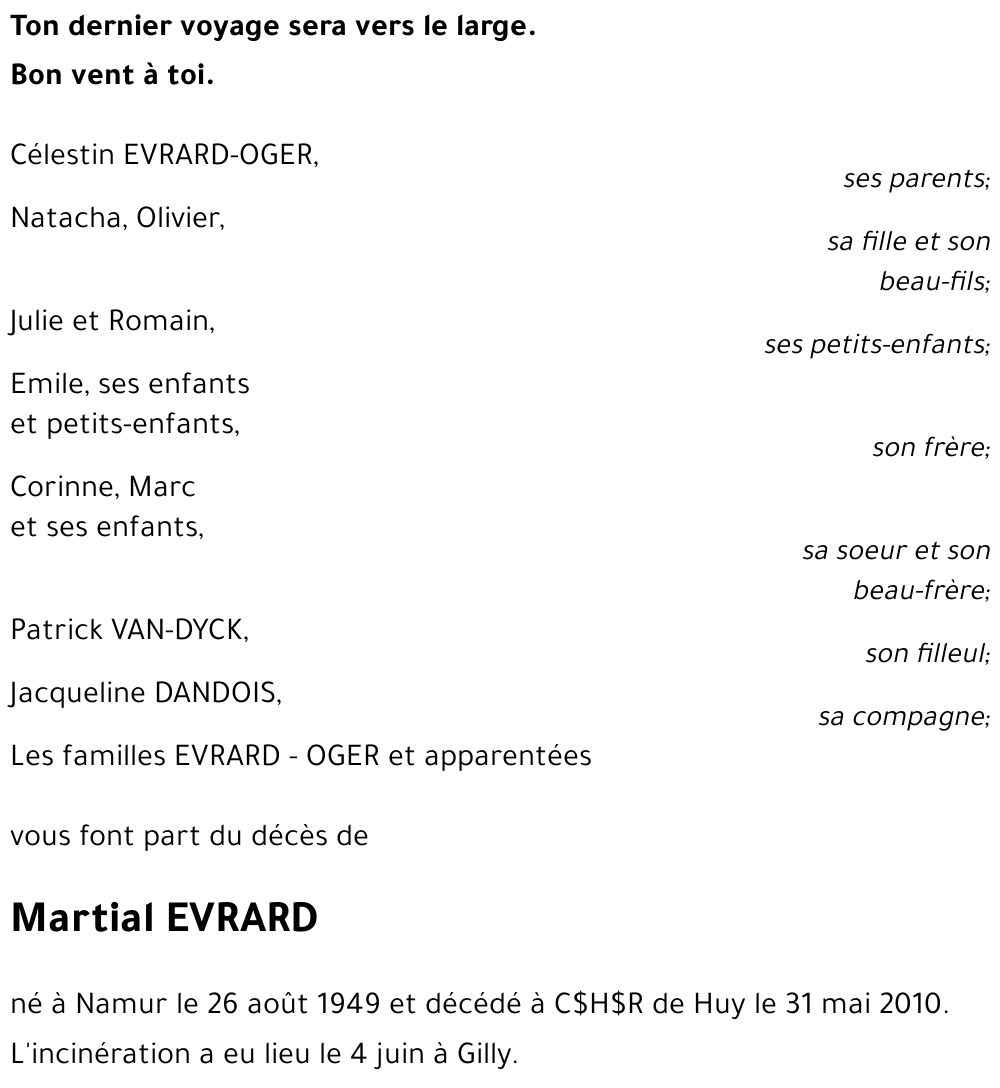 Martial EVRARD