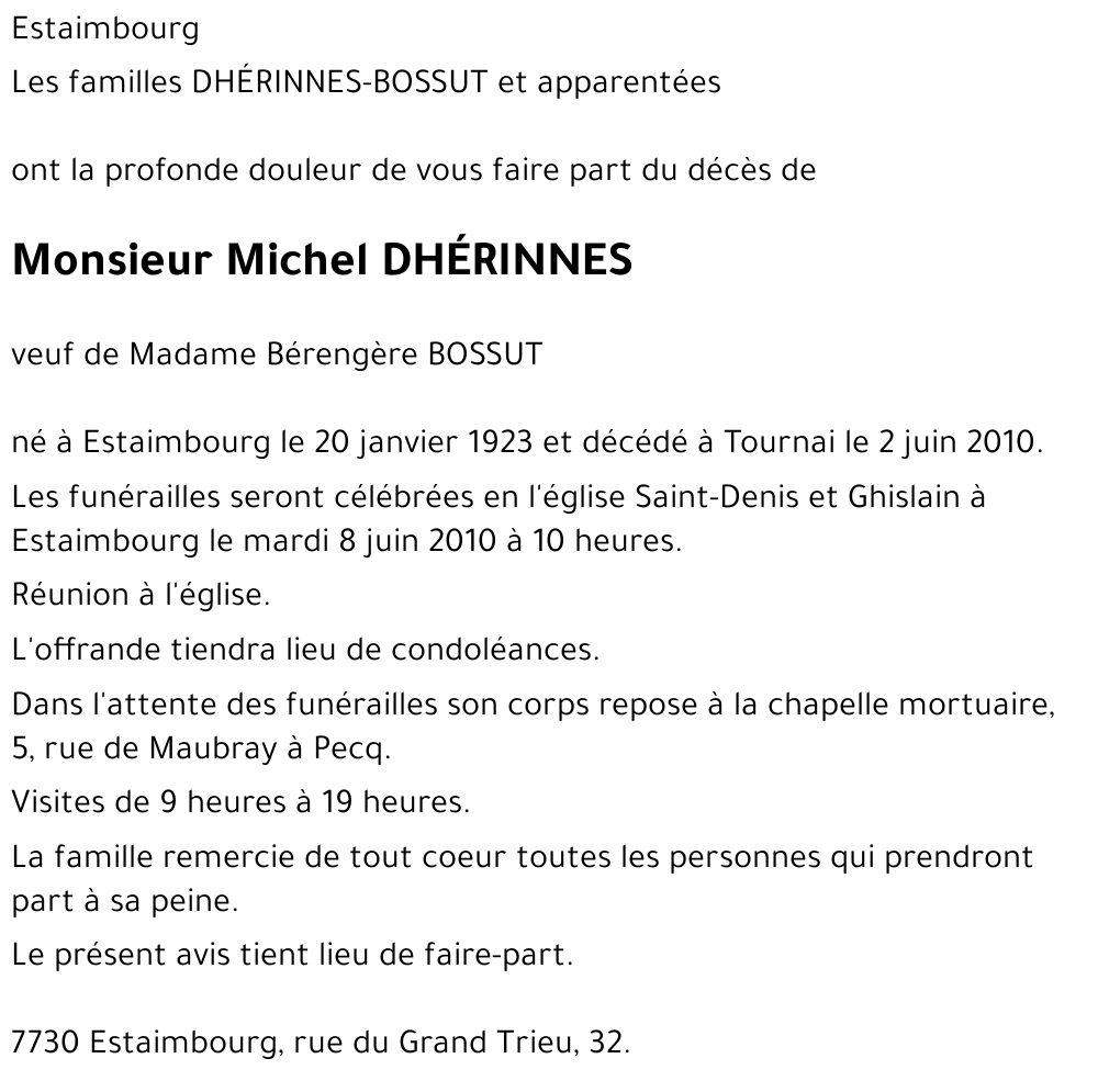 Michel D'HERINNES