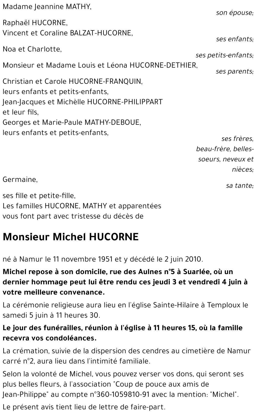 Michel HUCORNE