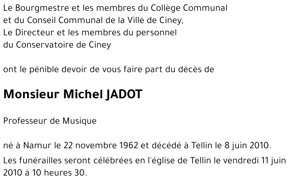 Michel JADOT