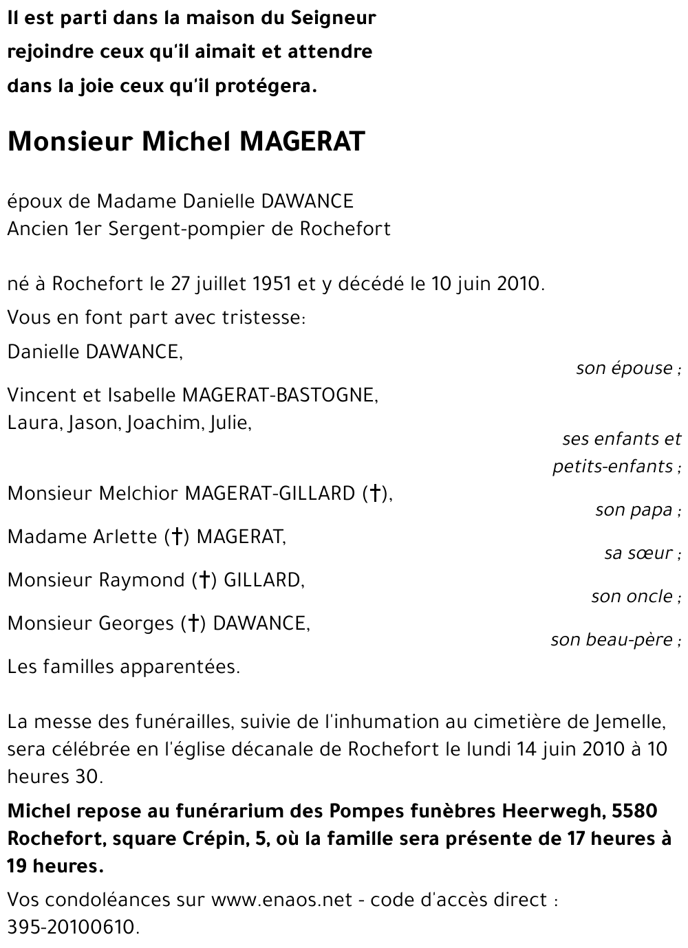 Michel MAGERAT