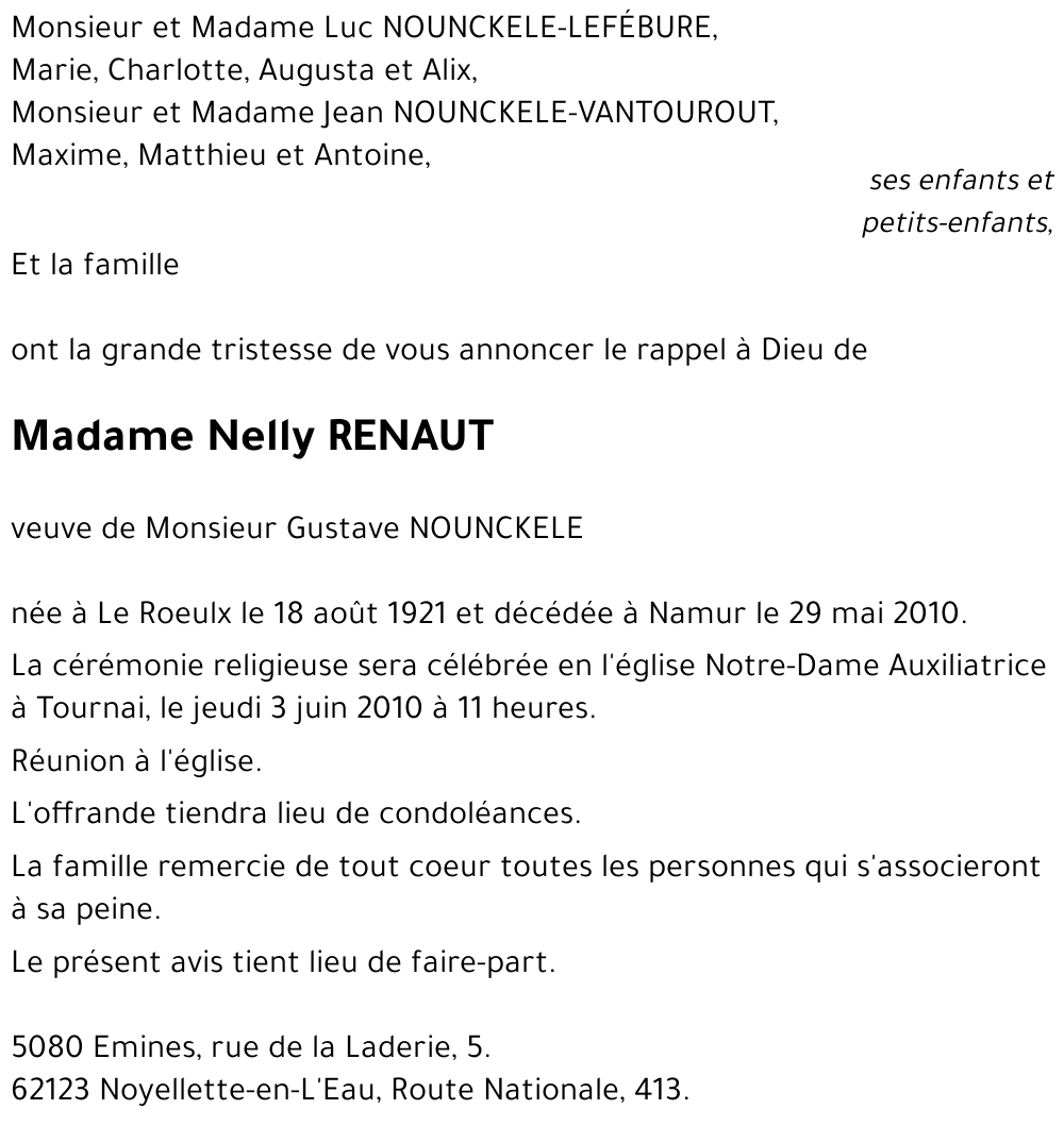 Nelly RENAUT