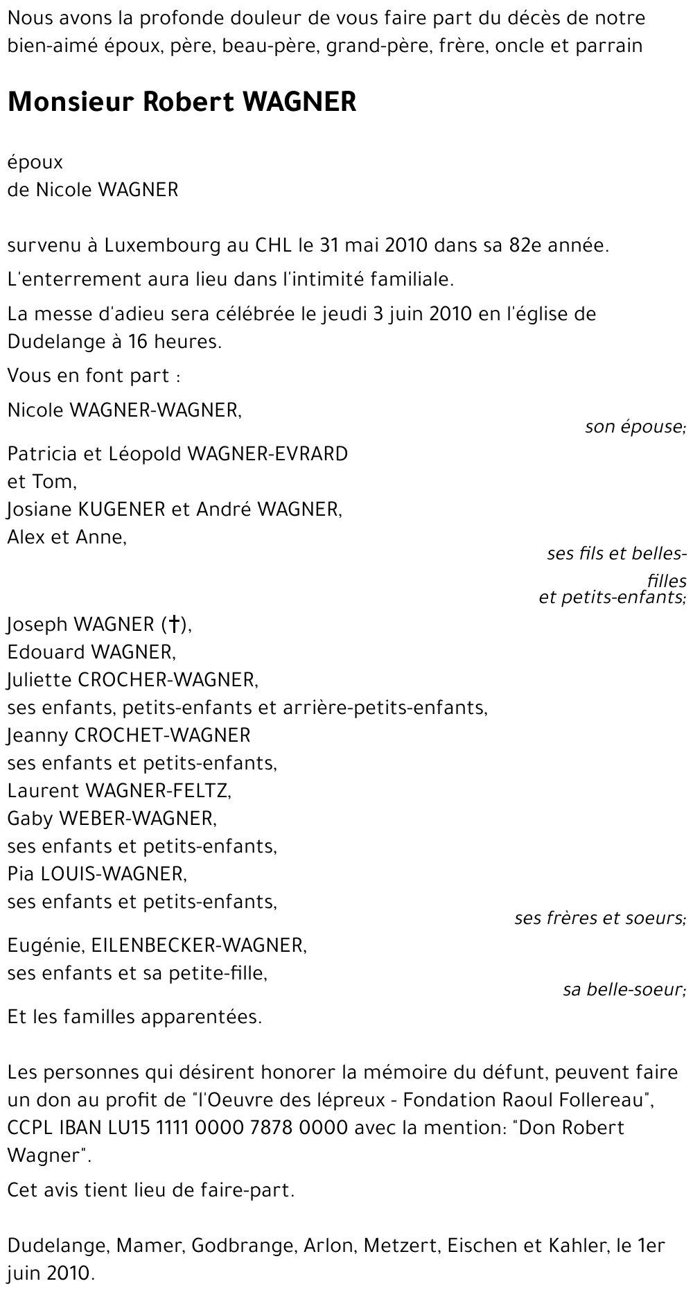 Robert WAGNER