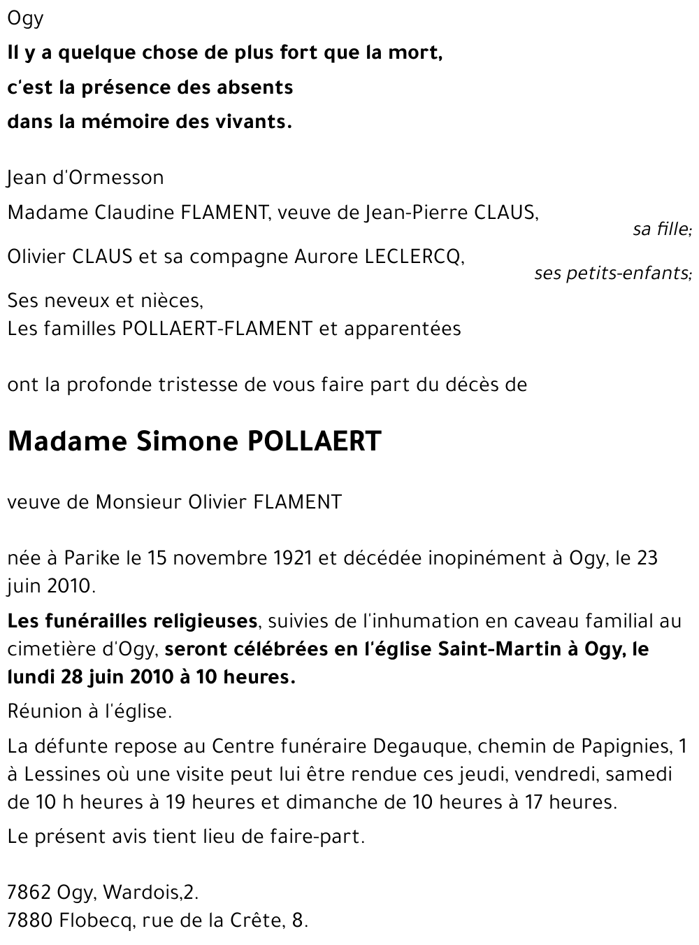 Simone POLLAERT