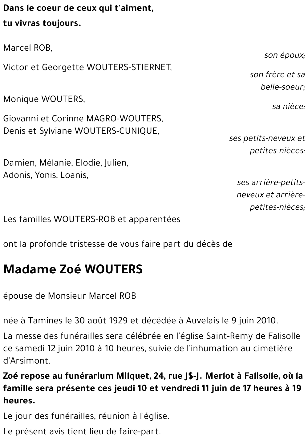 Zoé WOUTERS