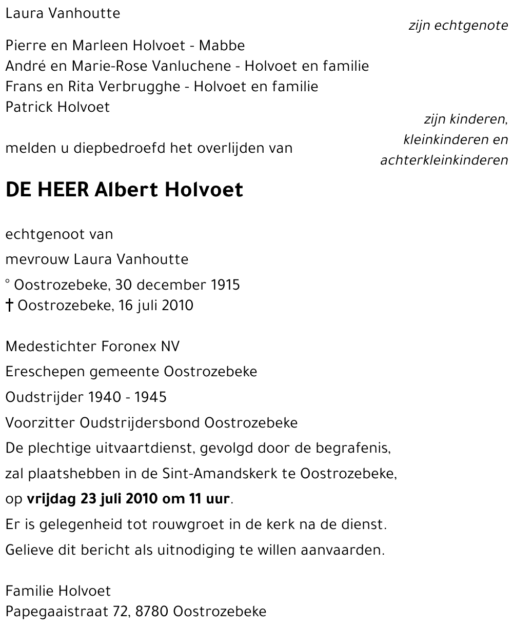 Albert Holvoet