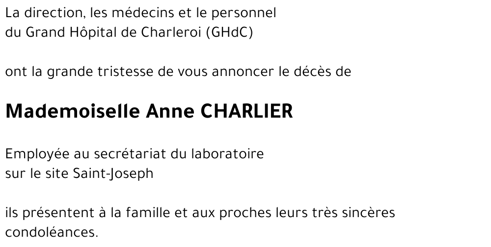 Anne CHARLIER