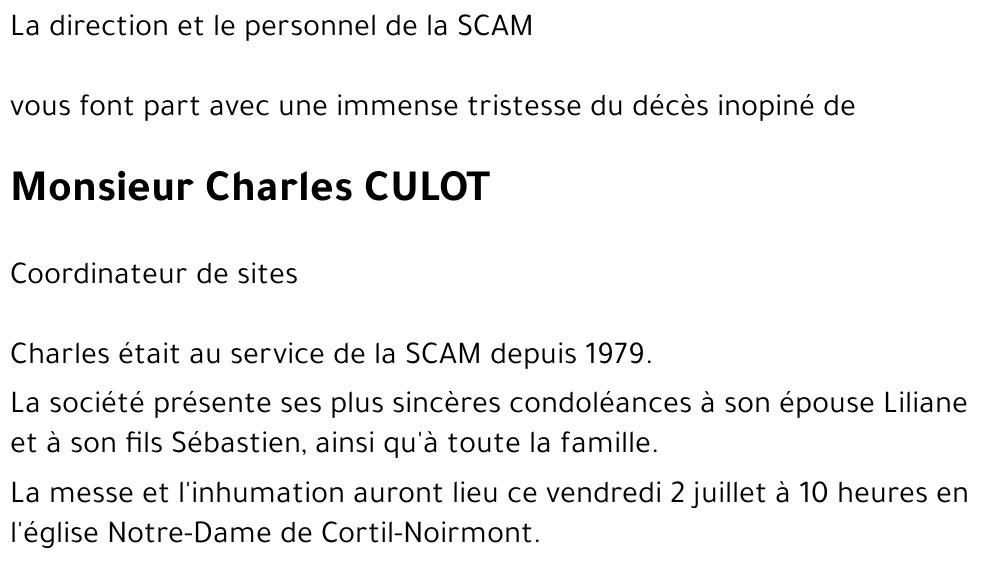 Charles CULOT